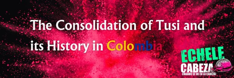 A pile of pink tusi powder on a table.